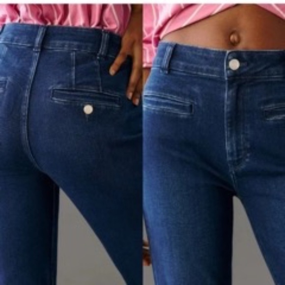 Maeve by Anthropologie The Essential Slim Hi-Rise Straight Jeans - Picture 1 of 9